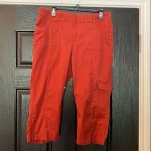 Christopher and Banks burnt orange/rust capris
